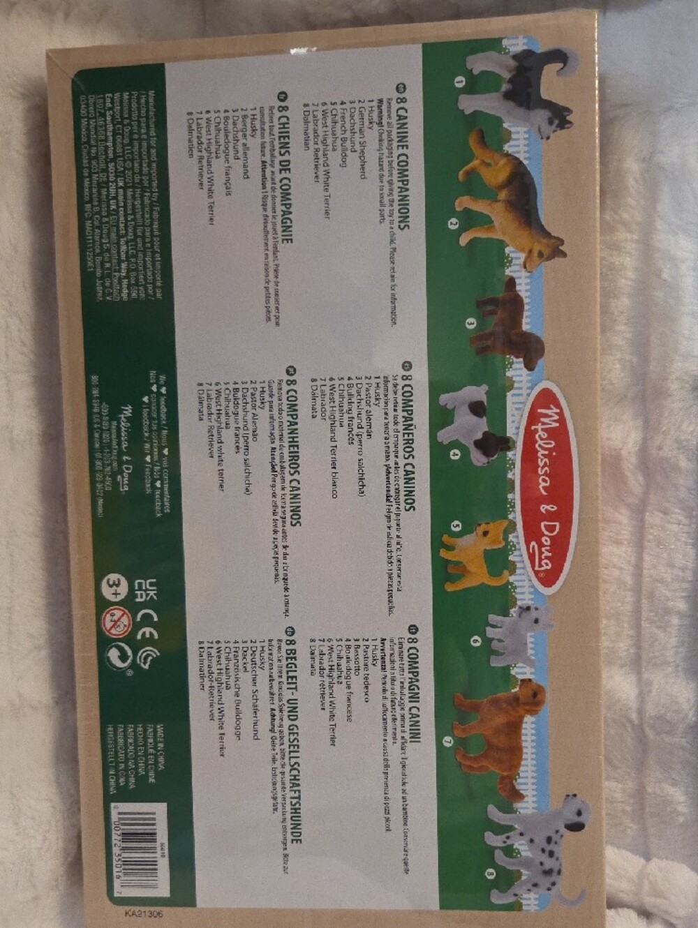 Melissa & Doug Canine Companions Toy Set - White, Brown, Black, Yellow - Picture 2 of 4